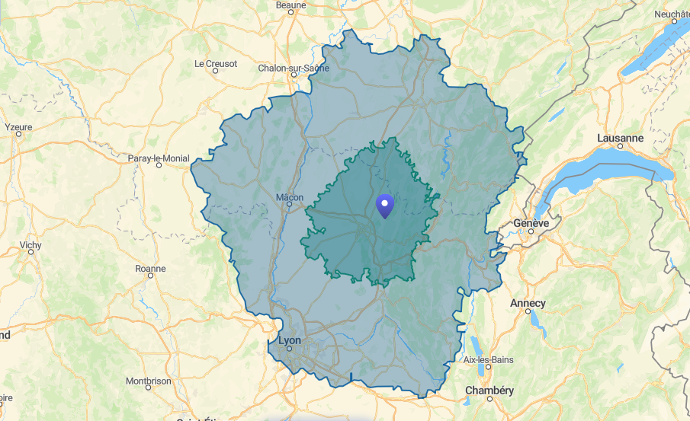 Zones de déplacement Zones de déplacement